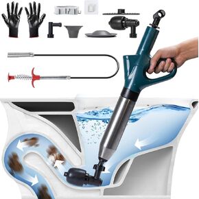 مزيل سد الصرف الصحي للمرحاض ، وصافل الضغط عالي الضغط -مكبس الهواء مع مقياس حقيقي في الوقت المناسب ، ومرحاض الفولاذ المقاوم للصدأ للحمام المسدود ، والوعة ، والمسلسل المطبخ in Kuwait