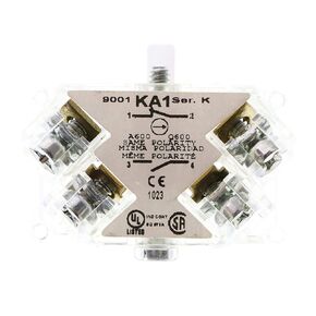 SQUARE D 9001KA1 SER K 30MM 600V-AC 10A AMP Contact Block D496019 in Saudi Arabia