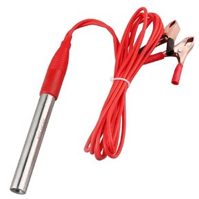 1pcs 12V Immersion Heater for Portable Traveling Camping Water Boiler Water Heating Element with Alligator Clip 150w/200w/300w(200w) in Saudi Arabia