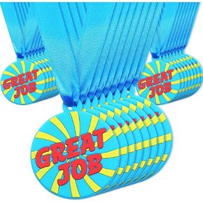 60 PCS ميداليات مطاطية عمل رائعة ، و 2 بوصة ميداليات جائزة المطاط بالجملة مع الشريط الفائز تشجيع مشاركة الفريق في جائزة جائزة الكأس التخرج in Kuwait