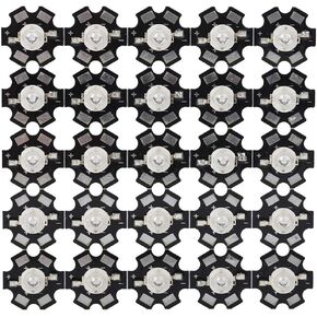 يوسو ضوء ينبعث منه ديود عالية السطوع 3W LED حبات الباعث ، 25pcs مع قاعدة الألومنيوم ، للإضاءة العامة (455-460nm) in Kuwait