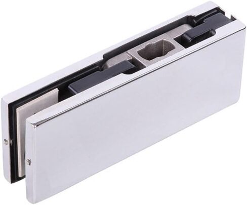 1PCS Frameless Glass Door 8-12mm Upper Lower Door Clamp Top Shaft Piece Indoor Outdoor Universal Ground Spring Accessories(Upper Clip 1pcs) in Saudi Arabia