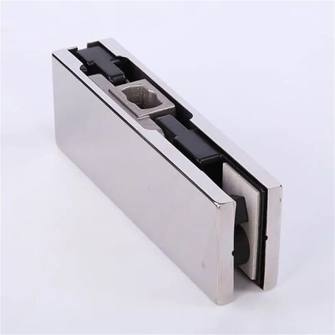 1PCS Frameless Glass Door 8-12mm Upper Lower Door Clamp Top Shaft Piece Indoor Outdoor Universal Ground Spring Accessories(Upper Clip 1pcs) in Saudi Arabia