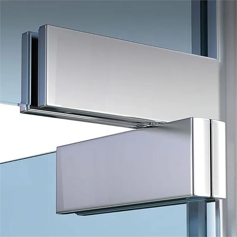 1PCS Frameless Glass Door 8-12mm Upper Lower Door Clamp Top Shaft Piece Indoor Outdoor Universal Ground Spring Accessories(Upper Clip 1pcs) in Saudi Arabia