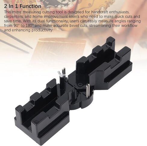 Mitre Angles Cutting Tool, Accurate 2 in 1 Sawing Mitre Angles Cutting Tool for Woodworking, ABS and Stainless Steel, Home Improvement, Carpentry in Saudi Arabia