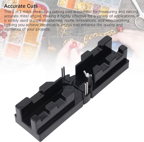 Mitre Angles Cutting Tool, Accurate 2 in 1 Sawing Mitre Angles Cutting Tool for Woodworking, ABS and Stainless Steel, Home Improvement, Carpentry in Saudi Arabia