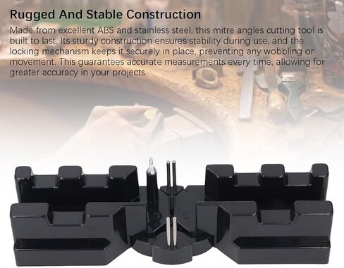 Mitre Angles Cutting Tool, Accurate 2 in 1 Sawing Mitre Angles Cutting Tool for Woodworking, ABS and Stainless Steel, Home Improvement, Carpentry in Saudi Arabia
