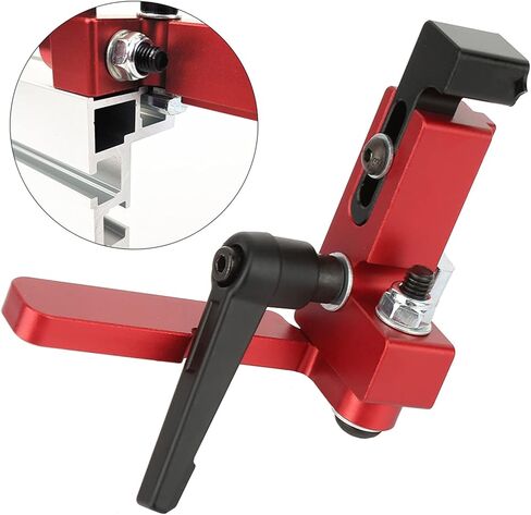 Alloy Steel Type 75 Woodworking Tool Miter Track Stop, Accurate Length Limit Device for Standard T Track, Easy to Use, with Great Helper for Woodworker, Easy to Carry, Simple to in Saudi Arabia