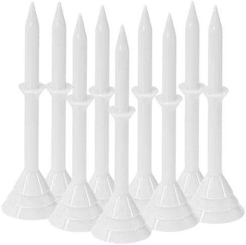 The New Big Cup Golf Tees from Stand at a Height of 3-1/4 inches, Featuring a Stop at 1-1/4 inches. Ball Exactly Stays 2" Above The Ground. 10 Pack of Blue Tees. in Saudi Arabia