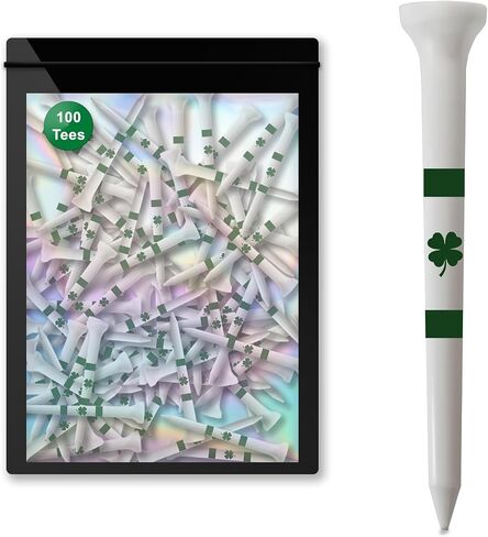 Tees Golf - 3 1/4 "طويل - مصنوع من بلاستيك متين - ملحقات الجولف للرجال والنساء - مصنوعة في الولايات المتحدة الأمريكية in Kuwait