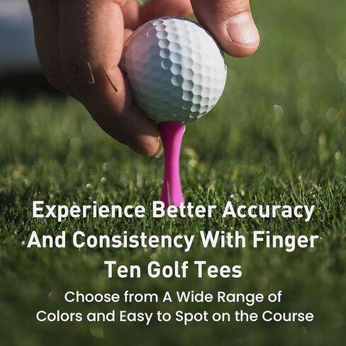 Golf Castle Tees Plastic Step Down Unbreakable Mixed Value 60 Count, 2 3/4, 2 1/4, 1 1/2 Inch Tee Length Pack Available for Practice in Kuwait