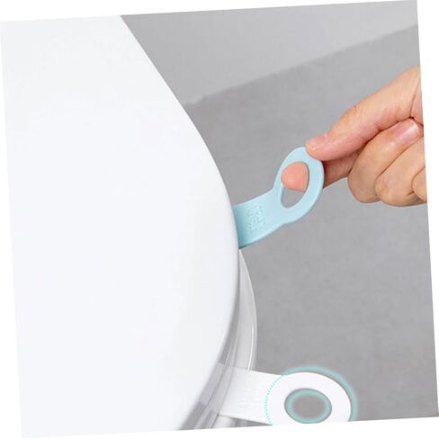 NUOBESTY 4pcs Toilet Seat Lifter Handles Anti-touch Bathroom Accessory for Hygienic Use Suction Cup Design for Easy Lifting Fits Toilet Seats White Gray Light Pink Light Blue in Saudi Arabia