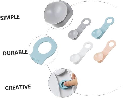 NUOBESTY 4pcs Toilet Seat Lifter Handles Anti-touch Bathroom Accessory for Hygienic Use Suction Cup Design for Easy Lifting Fits Toilet Seats White Gray Light Pink Light Blue in Saudi Arabia