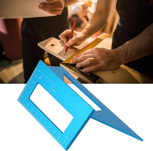 ymiko 45/90 درجة المقياس miter ، مقياس سبيكة الألومنيوم SA miter ، أداة سرج سرج متعددة الوظائف (الأزرق) in Saudi Arabia