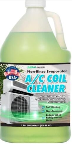 Nature's Freedom AC Coil Cleaner – 1 Gallon No Rinse Coil Cleaner for Air Conditioners, Mini Splits, Heat Pumps & Window Units – Non-Foaming, Metal-Safe Formula in Kuwait