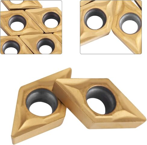 10pcs CNC Carbide Tips إدراج أداة مخرطة قاطع الشفرة مع صندوق ، مصنوع من كربيد ، يوفر تشطيبًا فعالًا للمعادن وارتداءها ومواد كيميائية in Kuwait