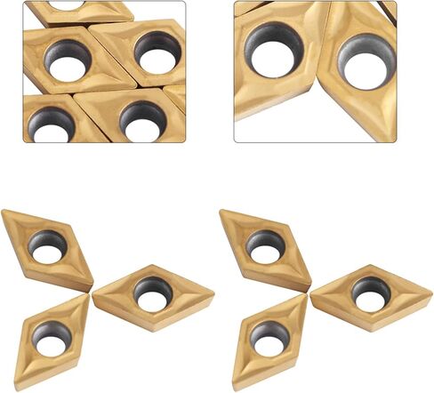 10pcs CNC Carbide Tips إدراج أداة مخرطة قاطع الشفرة مع صندوق ، مصنوع من كربيد ، يوفر تشطيبًا فعالًا للمعادن وارتداءها ومواد كيميائية in Kuwait