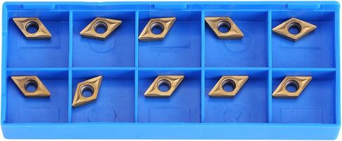 10pcs CNC Carbide Tips إدراج أداة مخرطة قاطع الشفرة مع صندوق ، مصنوع من كربيد ، يوفر تشطيبًا فعالًا للمعادن وارتداءها ومواد كيميائية in Kuwait
