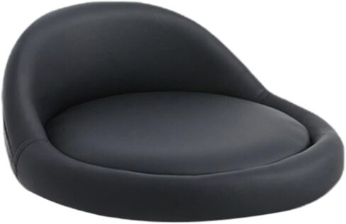 Seat Stool,Chair Round Replacement,Chair Seating Stool with Low Backrest PU Leather Accessory, Purple in Saudi Arabia