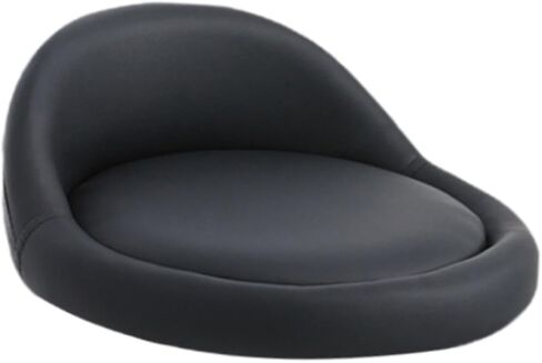 Seat Stool,Chair Round Replacement,Chair Seating Stool with Low Backrest PU Leather Accessory, Purple in Saudi Arabia