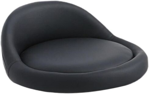 Seat Stool,Chair Round Replacement,Chair Seating Stool with Low Backrest PU Leather Accessory, Purple in Saudi Arabia