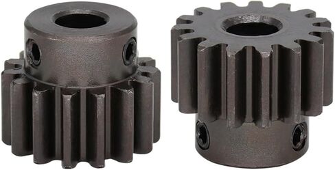 Steel Motor Drive Gear Spur Gear 1.5M-15T/16T Carbon Steel Gear Inner Bore 5/6/6.35/7/8/10/12mm(5 mm-1.5M15T) in Saudi Arabia
