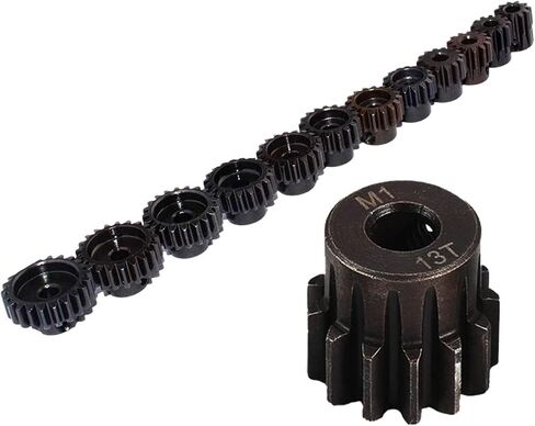 Steel Motor Drive Gear 1pcs M1 5mm 11t 12t 13t 14t 15t 16t 17t 18t 19t 20t 21t 22t 23t 24t 25t 26t 27t 28t 29t 30t Pinion Motor Gear(1PCS M1 17T) in Saudi Arabia