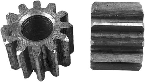 Steel Motor Drive Gear 1pcs Spur Gear 1M8/12/13/14T Process Hole 6mm Pinion Gear Motor Gear Total Height 10mm(1M 12 Teeth) in Saudi Arabia