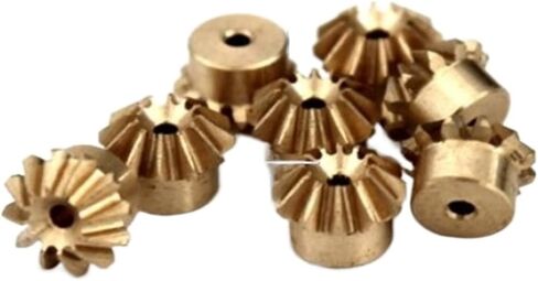 ترس محرك الصلب 2pcs 0.4m12t العتاد المضيء التروس 0.4 model 12teeth hole1mm النحاس in Kuwait