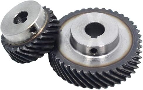 Steel Motor Drive Gear 1pcs 2M 10Teeh 45 Degree Left-Handed Helical Gear Steel Gear Keyway Bore 10/12/14/15/17/19mm(12mm (Keyway 4mm)) in Saudi Arabia