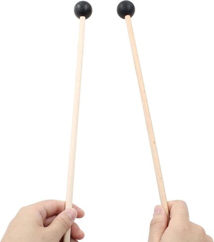 Piutouyar 2 PCS 15 بوصة مركزية Glockenspiel ، مقاطع جرس المطاطية الإيقاع الإيقاع إكسيليوفون ماليت العصي من الزيلوفون ، Glockenspiel ، عصا الجرس ، مطرقة أسطوانة اللسان in Saudi Arabia