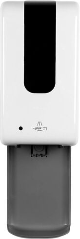 Automatic Touchless Soap and Hand Sanitizer Dispenser 1200ml with Durable Floor Stand and Drip Tray - Commercial Industrial Liquid or Gel Hands Free Motion Sensor ADA Compliant in Saudi Arabia