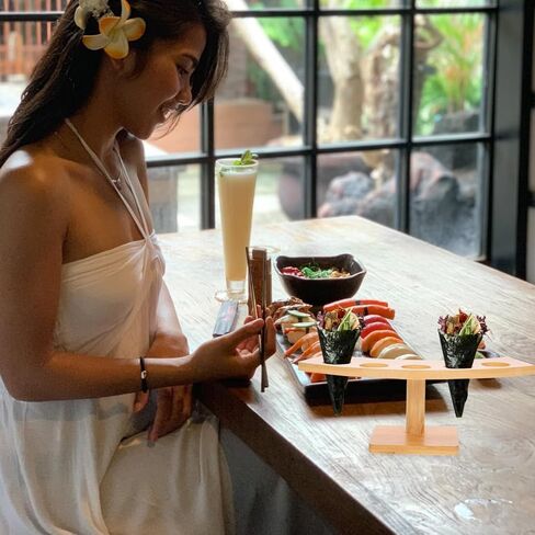 حامل مخروط الآيس كريم حامل للوشي رف شاشة متين للمطاعم والحفلات بسلاسة لإنهاء خمسة لسهولة الوصول in Kuwait