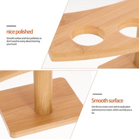 حامل مخروط الآيس كريم حامل للوشي رف شاشة متين للمطاعم والحفلات بسلاسة لإنهاء خمسة لسهولة الوصول in Kuwait