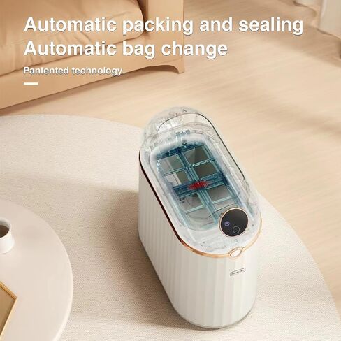 Bathroom Automatic Touchless Trash Can, Self Sealing and Self Changing, Smart Motion Sensor Trash Can with Lid, 2.7 Gallon Waterproof Small Bedroom Garbage Can in Saudi Arabia