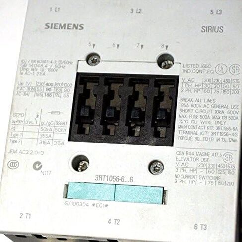 Siemens 3RT1056-6AF36 CONTACTOR 3RT10566AF36 in Saudi Arabia