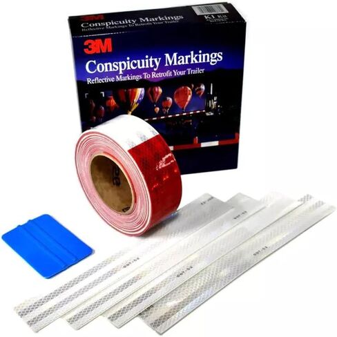 3M Scotchlite Red & White Contpicuity Dot Tape - Model# 06398 in Saudi Arabia