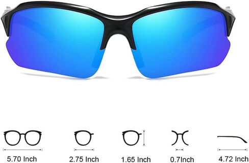 Sports Sunglasses for Men & Women - UV400 Protection, Night Driving, Cycling, Running, Outdoor Activities in Saudi Arabia