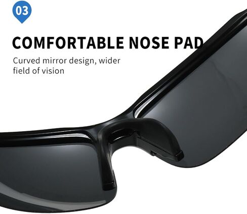 Sports Sunglasses for Men & Women - UV400 Protection, Night Driving, Cycling, Running, Outdoor Activities in Saudi Arabia