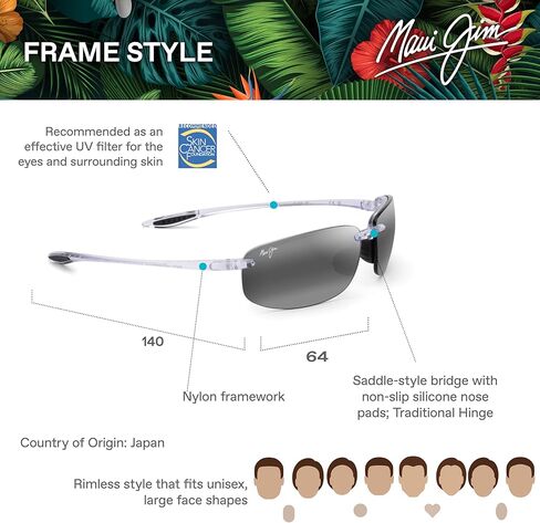 Maui Jim Hookipa Rectangle Sunglasses in Saudi Arabia