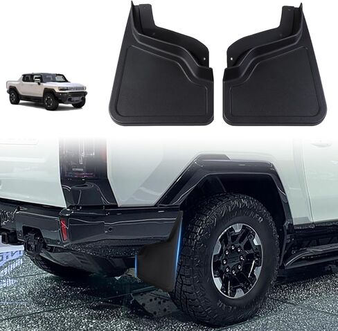للاطلاع على إكسسوارات الالتقاط الهاممر EV اللوحات الطينية ، حراس Mudguards 2pcs ، واقي دفقة خلفية لا يوجد حفر مطلوب مع Hummer EV Pickup 2022 2023 2024 2025+ (ABS) in Saudi Arabia