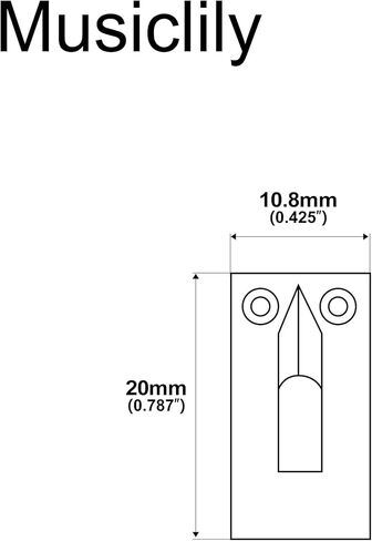 Musiclily Pro 10.8mm Modern Style Zinc Alloy Bridge Saddles for Import Strat Tele Electric Guitar, Chrome (Set of 6) in Saudi Arabia