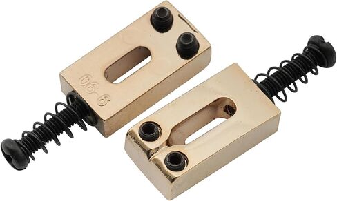 Musiclily Pro 10.8mm Modern Style Zinc Alloy Bridge Saddles for Import Strat Tele Electric Guitar, Chrome (Set of 6) in Saudi Arabia