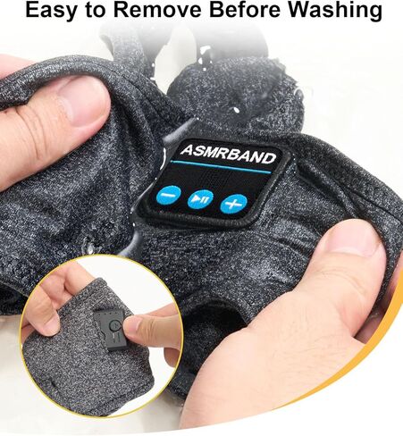 سماعات رأس رياضية للنوم من ASMRBAND، سماعات رأس للنوم للنوم الجانبي، سماعات رأس مع مكبرات صوت ستيريو عالية الدقة رفيعة للغاية مثالية للنوم واليوجا والأرق والسفر الجوي والتأمل in Kuwait