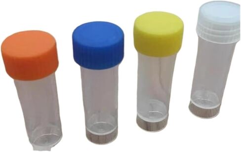 20pcs Lab 5ml بلاستيك برغي أنبوب فم تجميد مع غسالة مقاومة للتسرب ، وشفاف بالتبريد مع مقياس ، أنبوب تخزين الكاشف/الحبر in Saudi Arabia