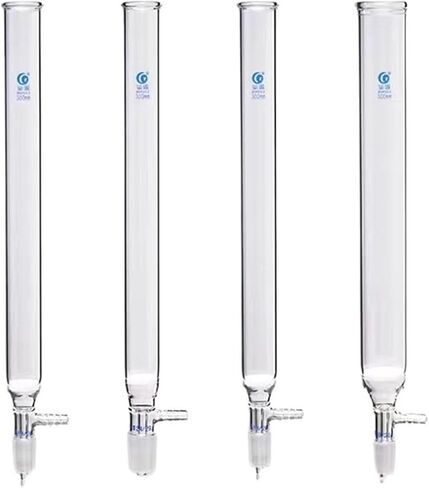 1pcs Lab Chromatographic Column with 19#/24# Matte Socket, Suction Filter Chromatography Column with Sandboard(40x300mm joint 24) in Saudi Arabia