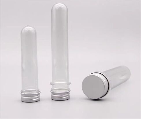 10pcs Lab 30/40/70/100ml زجاجة اختبار أنبوب اختبار الحيوانات الأليفة شفافة زجاجة قابلة لإعادة تعبئة البلاستيك لخط بيانات الحلوى القناع (40 مل) in Saudi Arabia