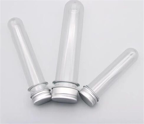 10pcs Lab 30/40/70/100ml زجاجة اختبار أنبوب اختبار الحيوانات الأليفة شفافة زجاجة قابلة لإعادة تعبئة البلاستيك لخط بيانات الحلوى القناع (40 مل) in Saudi Arabia