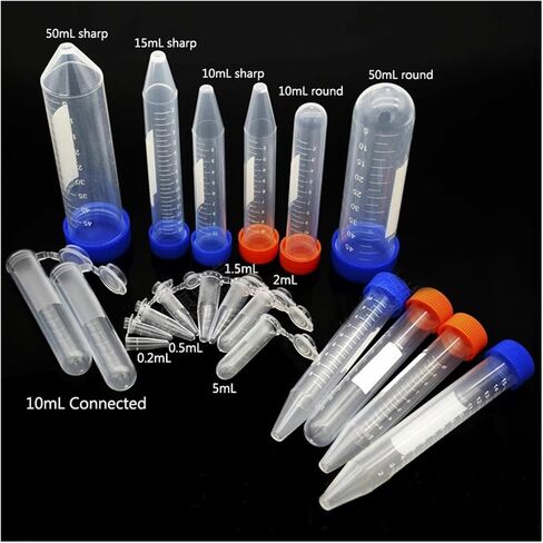 مختبر أنبوب الطرد المركزي المختبري قارورة microcentrifuge المسمار الدقيق ونقر فوق حاويات المختبر (2 مل 500 ٪) in Saudi Arabia