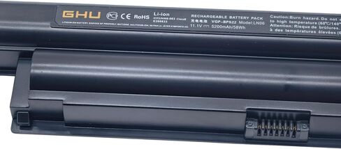 GHU بطارية جديدة 58WH بديلة لـ VGP-BPS13B VGP-BPS13/Q VGP-BPS13B/Q VGP-BPS21A VGP-BPS13 VGP-BPS13A VGP-BPL13 VGP-BPS13A/B VGP-BPS13B/S VGP-BPS21 متوافقة مع Vaio VGN-CS فجن-فو فغن-أو in Kuwait